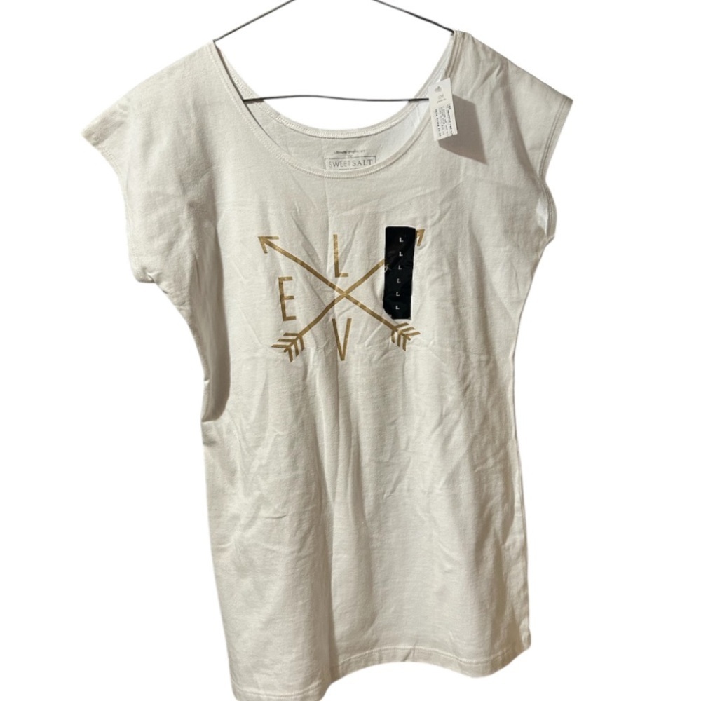 Sweet Salt White Graphic Tee size large - Picture 2 of 6